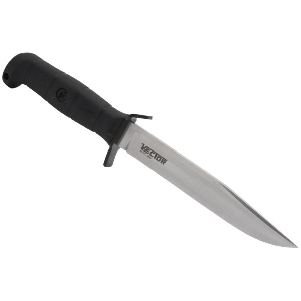 Kizlyar Supreme - нож Vector 420 HC Stone wash, black kraton handle, polyamide sheath - 3