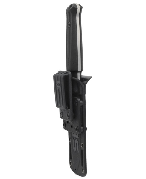 Kizlyar Supreme - нож туристический Sturm AUS-8 Stone Wash, Black Kraton Handle, Black Polyamide Sheath - 7