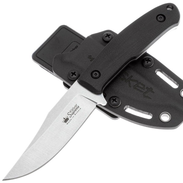 Нож Kizlyar Supreme Asket VG-10 SW G10-BH KS Stonewash-Black G10 Handle-2
