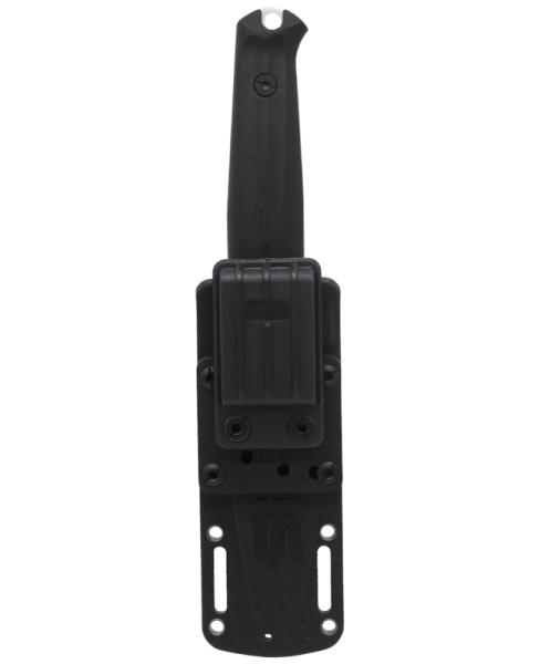 Kizlyar Supreme - нож туристический Sturm AUS-8 Stone Wash, Black Kraton Handle, Black Polyamide Sheath - 6