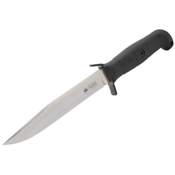 Kizlyar Supreme - нож Vector 420 HC Stone wash, black kraton handle, polyamide sheath - 2